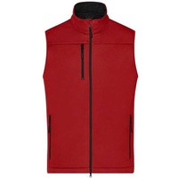 Men's Softshell Vest Klassische Softshellweste im sportlichen Design aus recyceltem Polyester rot, Gr. M