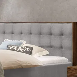 Hasena Polsterbett Noah Nussbaum, geölt, Bezugsfarbe: Pepe grey, verschiedene Größen