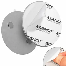 ECENCE Magnethalterung 70mm Schwarz inkl. Selbstklebepad 1 St.