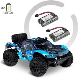 Overmax X-Hooligan Großes Schnelles Ferngesteuertes Auto, Maßstab 1:10, Geschwindigkeit 50 km/h Reichweite 100 Meter, 4x4-Antrieb 40 Minuten Fahrspaß LED-Beleuchtung