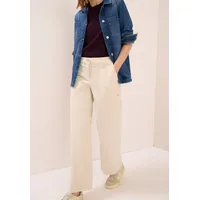 Cecil Cordhose Style Neele Wide Leg High Waist Beige 30