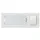 ChiliTec Klingeltaster mit Namensschild, weiß Kunststoff, 91x32x18mm