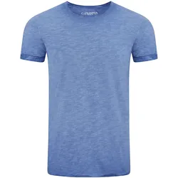 riverso Herren Basic T-Shirt RIVMatteo Regular Fit Regular Fit Blau M