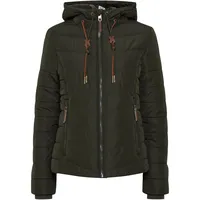 Oxmo Winterjacke Mala braun / dunkelgrün M