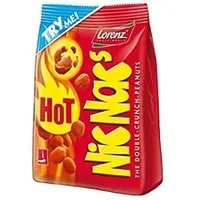 14x Lorenz Nic Nac's Hot Arachidi Snack Gesalzene Erdnüsse Doppelt Knusprig 110g