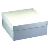 Papstar Torten-Karton mit Deckel, (10 Stück), weiß, 30x13x30 cm