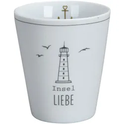 Krasilnikoff Happy Mug Becher Insel Liebe, 330 ml