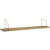 Wohnling Wandregal 100 x 25 x 22 cm Braun