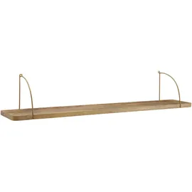 Wohnling Wandregal 100 x 25 x 22 cm Braun