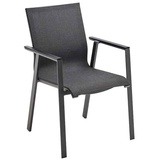 Solpuri Stapelsessel Soul - 305 - anthrazit Armlehne Aluminum schwarz