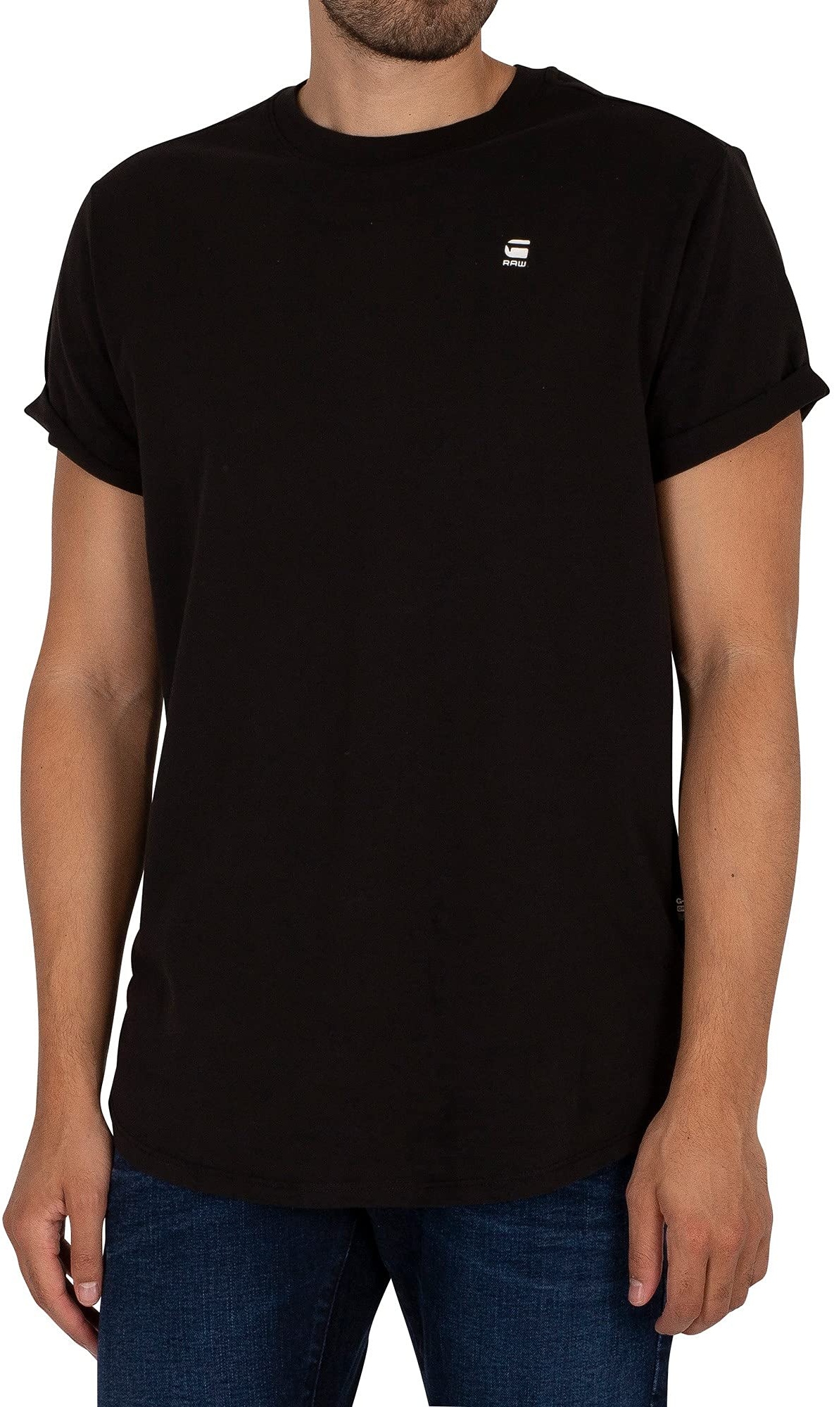 G-STAR RAW Herren Lash T-Shirt, Schwarz (dk black D16396-B353-6484), L