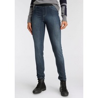 Arizona Skinny-fit-Jeans, extra-enger Schnitt, komfortable Leibhöhe, Used-Look-Waschung, Gr. 21