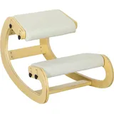 Homcom Kniestuhl Holz Creme