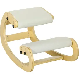 Homcom Kniestuhl Holz Creme