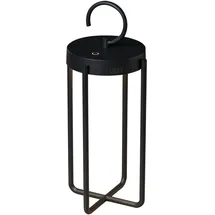 Konstsmide Laterne Aluminium 39,0 cm Akku dimmbar schwarz