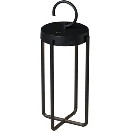 Konstsmide Laterne Aluminium 39,0 cm Akku dimmbar schwarz