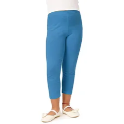 Mädchen Capri Leggings aus Viskose MS10-131 - Blau - 140