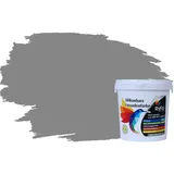 RyFo Colors Fassadenfarbe Silikonharz Fassadenfarbe Staubgrau 1l, 1 L ca. 6 m2, Wasserabweisend, diffusionsfähig, schützt vor Schmutz, Algen, Pilzen grau