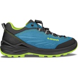 Lowa Wanderschuhe Delago Low GTX SL (Multifunktion, wasserdicht) türkisblau/limone Kinder