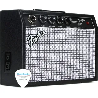 Fender Mini '65, Miniatur Twin Gitarrenverstärker, Mini 1W Verstärker für E-Gitarren, 9V