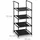 Relaxdays Schuhregal 33 x 72 x 33 cm schwarz/grau