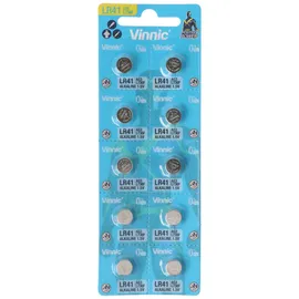 Vinnic LR41 Alkaline Batterie L736F, AG3, L736 F, G3, G3A, SR41