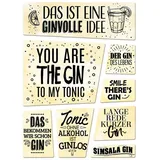 trendaffe Alkohol Kühlschrankmagnete 8er Set mit Sprüchen über Gin Tonic Party Cocktail
