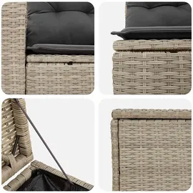 vidaXL Sofa Set 7-tlg. grau/dunkelgrau