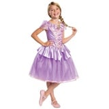 Metamorph Kostüm Disney's Rapunzel Kostüm für Kinder, Märchenhaftes Kleid der Disney Prinzessin lila 122-128