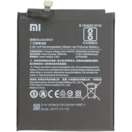 Xiaomi Akku BN31 Li-Ion-Polymer 3.85 Volt 3000 mAh, Smartphone Akku