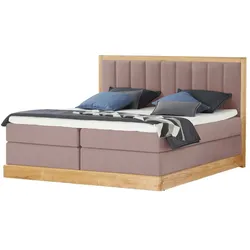 Switch Refresh Massivholz-Boxspringbett  Alma , rosa/pink , Maße (cm): B: 192 H: 126