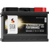 SIGA Autobatterie 12V 60Ah Starterbatterie statt 54Ah 55Ah 56Ah KFZ PKW Batterie