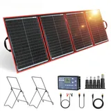 Dokio 200W Solarpanel 12V Tragbar Faltbar Solarmodule für Camping Wohnmobil