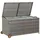 vidaXL Garten-Auflagenbox Hellgrau 120x65x61 cm Poly Rattan