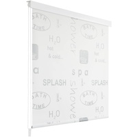 vidaXL Duschrollo 100x240cm Splash-Design Duschvorhang Rollo Badewannenvorhang