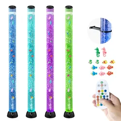 VEVOR Aquarium Lampe 10x Fische Lavalampe Stimmungslicht 151cm 16 Farbeffekte