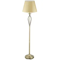 Relaxdays Schirmlampe, dekorative Stehlampe mit Schalter, antikes Design, E27-Fassung,