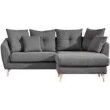 Z2 Eckcouch Polyester 3-Sitzer Dunkelgrau