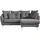 Z2 Eckcouch Polyester 3-Sitzer Dunkelgrau