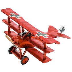 Invento Puzzle Metal Earth - Tri-Wing Fokker Roter Baron, Puzzleteile