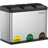 Songmics Mülltrenner 45 l Silber