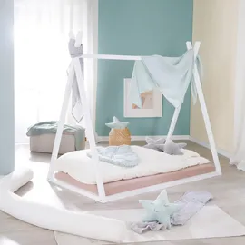 roba Kinderbett Tipibett 70 x 140 cm Holz weiß