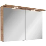 Fackelmann Spiegelschrank Vita 100,2 cm x 69,6 cm x 26,5 cm Summer Oak