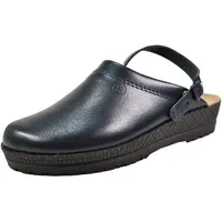 Rohde Neustadt D 1440 Schuhe Damen Pantoletten Clogs Weite G, Größe:40 EU, Farbe:Blau - 40