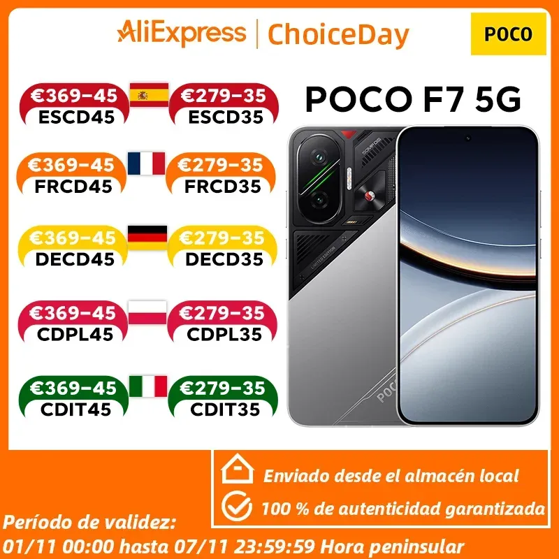 【Marke+】POCO F7 5G Snapdragon ® 8s Gen 4 NFC 6500 mAh Akku 6,83 Zoll 1,5 K AMOLED 50 MP Kamera OIS 90 W HypeCharge Smartphone