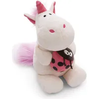 NICI Kuscheltier Einhorn Theodor mit Marienkäfer 25cm weiß -