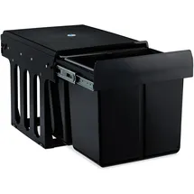 Relaxdays Einbaumülleimer 30 l Schwarz