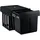 Relaxdays Einbaumülleimer 30 l Schwarz