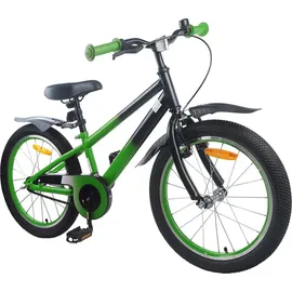 vidaXL Kinderfahrrad 18 Zoll blau/grün