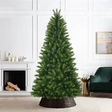 salcar Spritzguss Weihnachtsbaum Künstlich Künstlicher Tannenbaum Christbaum mit Metallständer Schnellaufbau, 100% PE Baumspitzen, Weihnachtsdekoration